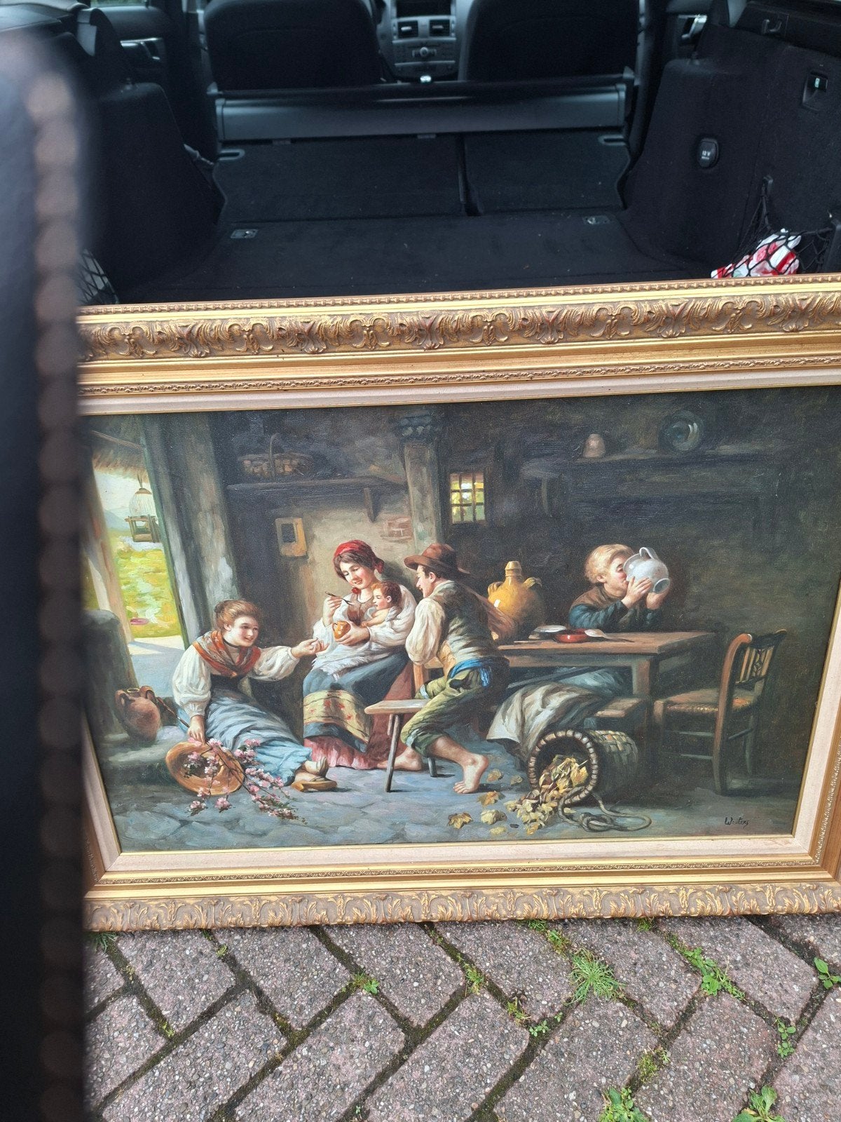 Prachtig schilderij van Wouters met certificaat, Antiek en Kunst, Ophalen of Verzenden
