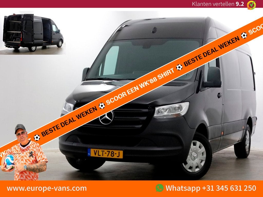 Mercedes-Benz Sprinter 314 CDI 143pk RWD L2H2 Navi/Camera/Tr, 13 km/l, Achterwielaandrijving, Gebruikt, Euro 6