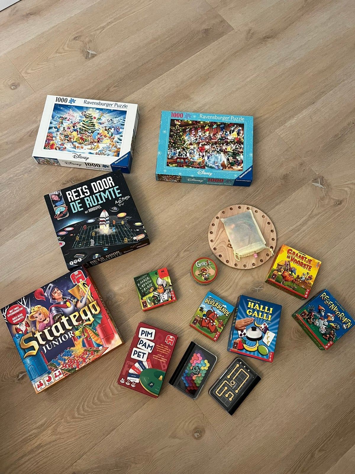 Diverse spelletjes en 2 Ravensburger puzzels - Alles complee, Ophalen, Gebruikt
