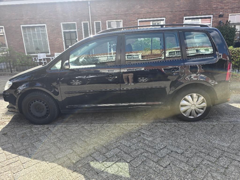 Volkswagen Touran 1.4 TSI 103KW 2008 Zwart, Auto's, Voorwielaandrijving, Stof, Zwart, 4 cilinders