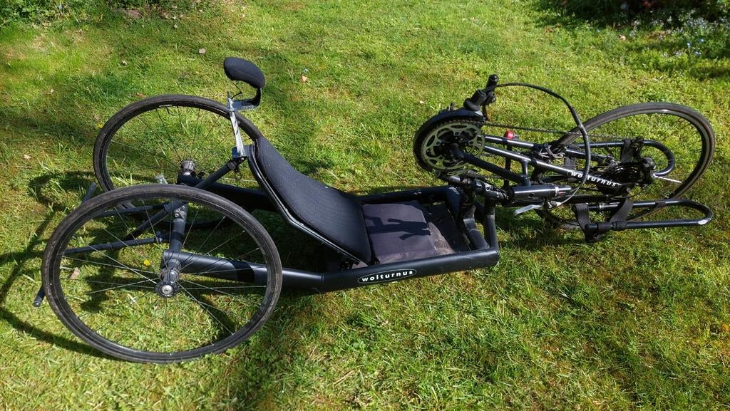 Wolturnus driewieler ligfiets / handbike, Fietsen en Brommers, Fietsen | Ligfietsen, Ophalen, Gebruikt, Overige merken