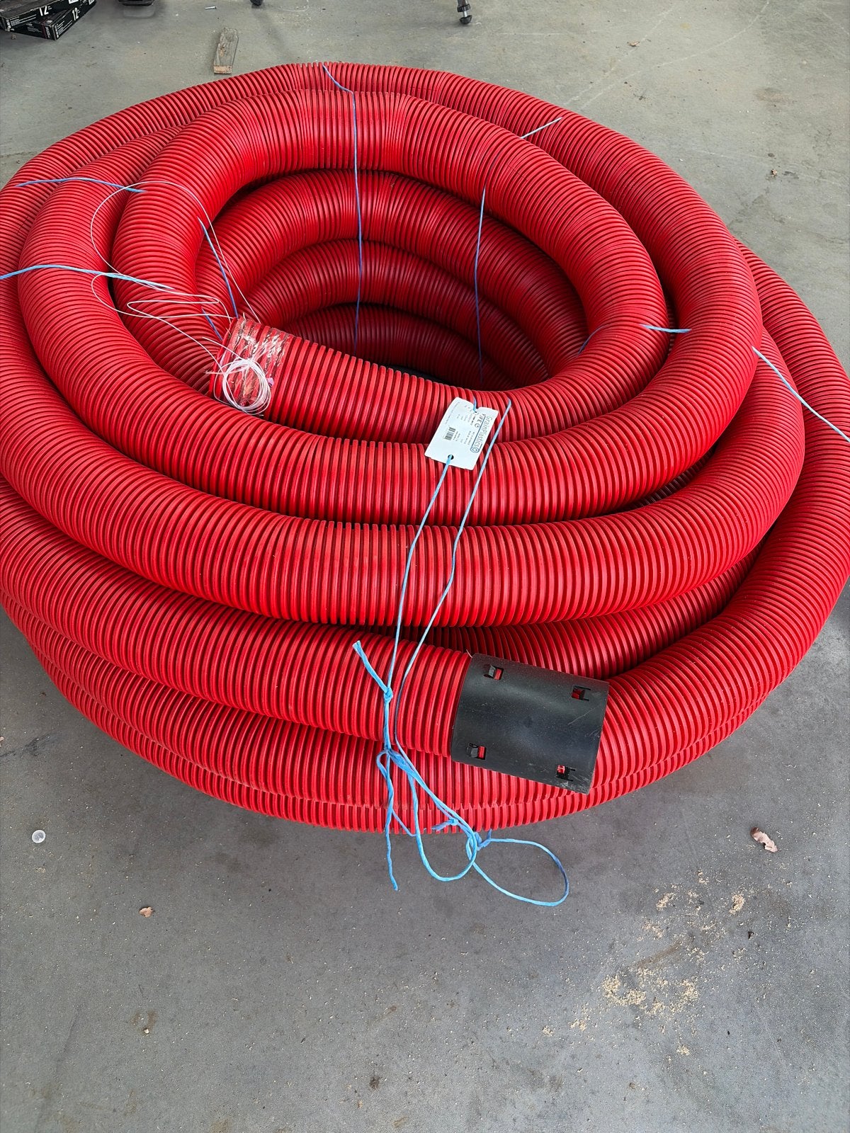Pipelife PE-mantelbuis 50mm rood - 50 meter, Ophalen of Verzenden, Nieuw, Overige merken, Kabel of Snoer