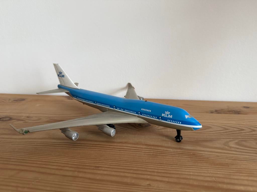KLM Boeing 747 schaalmodel licht en geluid, Overige merken, 1:72 tot 1:144, Ophalen of Verzenden, Zo goed als nieuw
