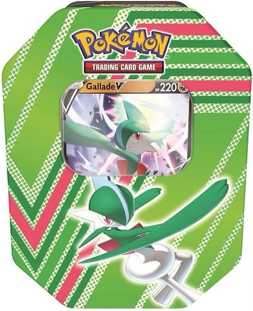 Pokémon Fall 2022 Hidden Potential Tin Gallade V, Ophalen of Verzenden, Zo goed als nieuw, Foil