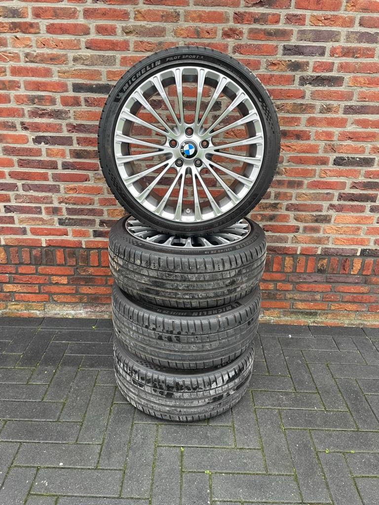 Bmw/ Breyton LS2 breedset, Michelin Pilot Sportbanden. 5x120, Auto-onderdelen, Banden en Velgen, Gebruikt, Banden en Velgen, Personenwagen