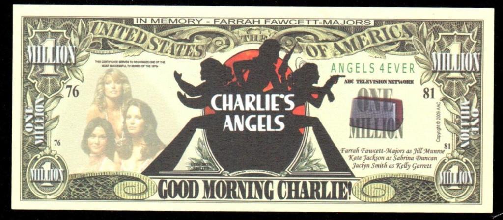 Curiosa Biljet USA  CHARLIE'S ANGELS   GOOD MORNING CHARLIE., Ophalen of Verzenden, Noord-Amerika, Los biljet