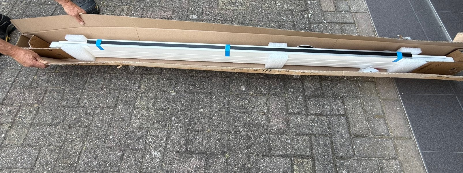 Luxaflex plisse hordeur - nieuw in doos, Ophalen, Overige typen, Nieuw, Metaal