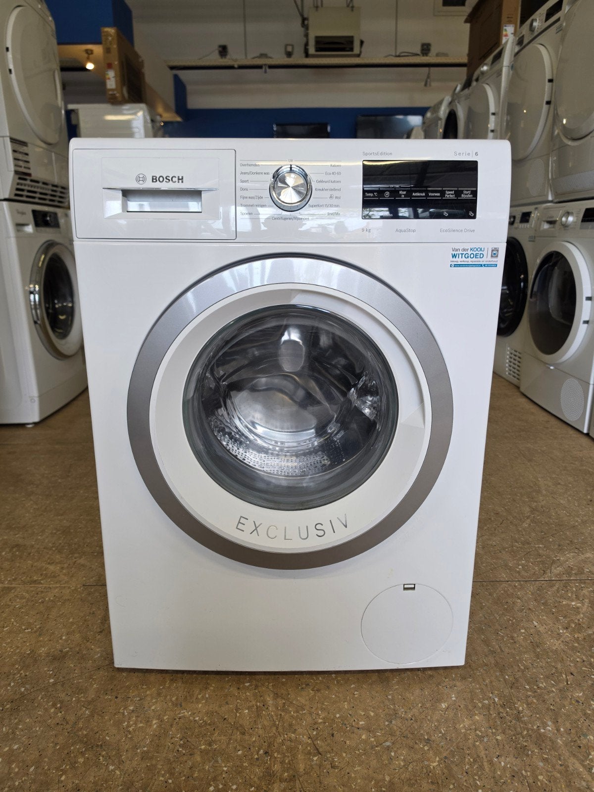 Bosch Serie 6 wasmachine | 9 kilo | A+++ | Gratis thuis 🚚✅️, Witgoed en Apparatuur, Bosch, Jirnsum, 1200 tot 1600 toeren, 8 tot 10 kg