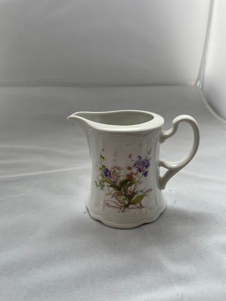 Lehmann Weiden Melkkannetje met Bloemenmotief, Antiek en Kunst, Ophalen of Verzenden