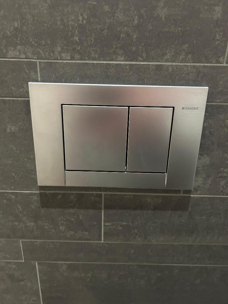 Geberit DF Mat Chrome drukplaat, Ophalen, Zo goed als nieuw, Toilet