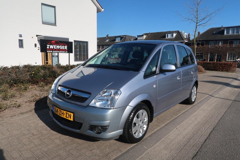 Opel Meriva 1.6-16V AUTOMAAT|AIRCO|TREKHAAK|STOELVERWARMING|, Auto's, Opel, Gebruikt, Zwart, 4 cilinders, Stoelverwarming