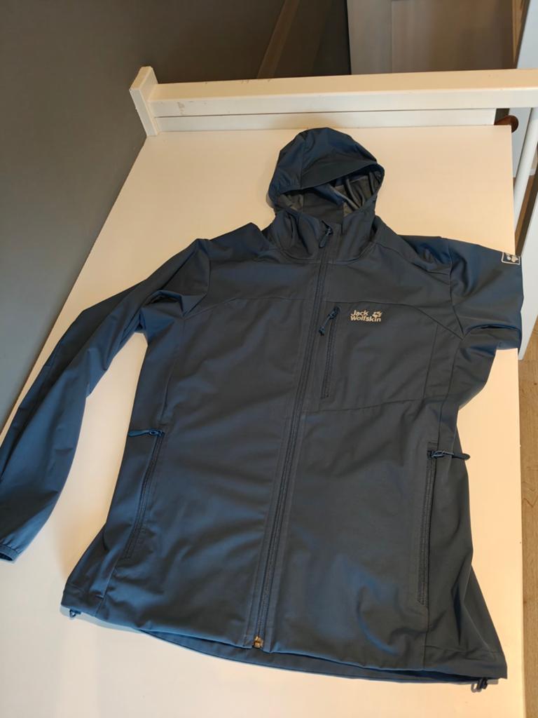 Jack Wolfskin Softshell Blauw L, Maat 52/54 (L), Blauw, Ophalen of Verzenden, Zo goed als nieuw