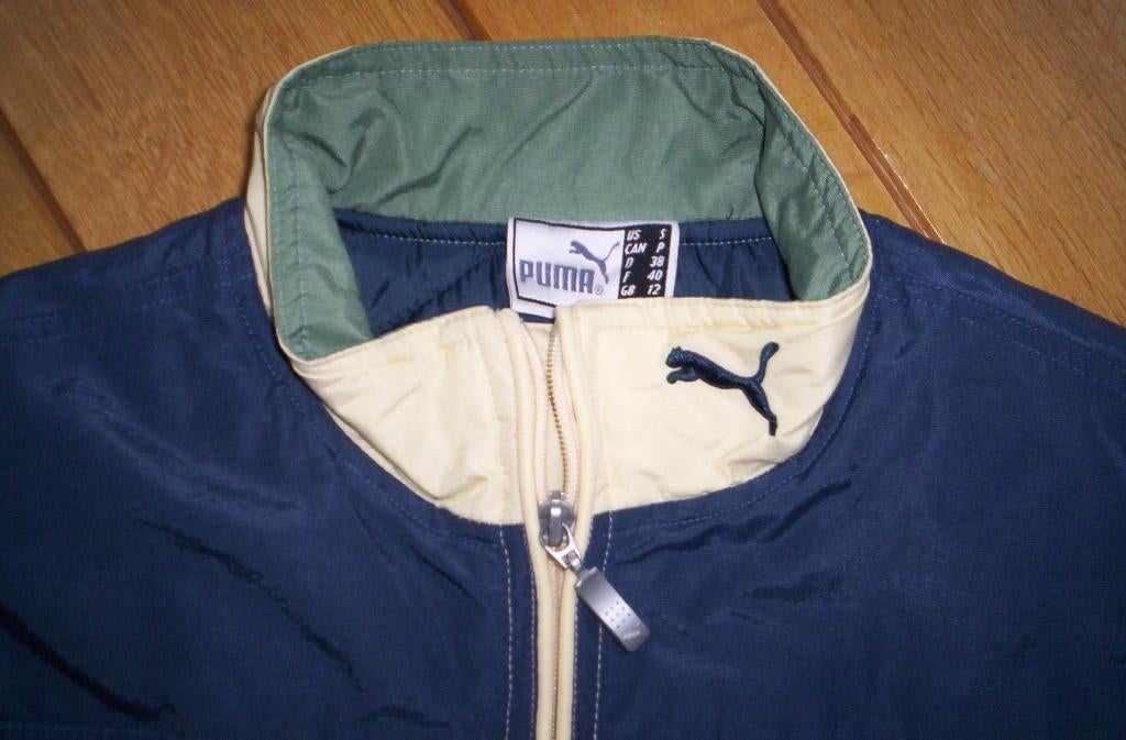 PUMA jas jack beige blauw maat S - nieuw -, Kleding | Dames, Ophalen of Verzenden, Nieuw, Maat 38/40 (M), Blauw