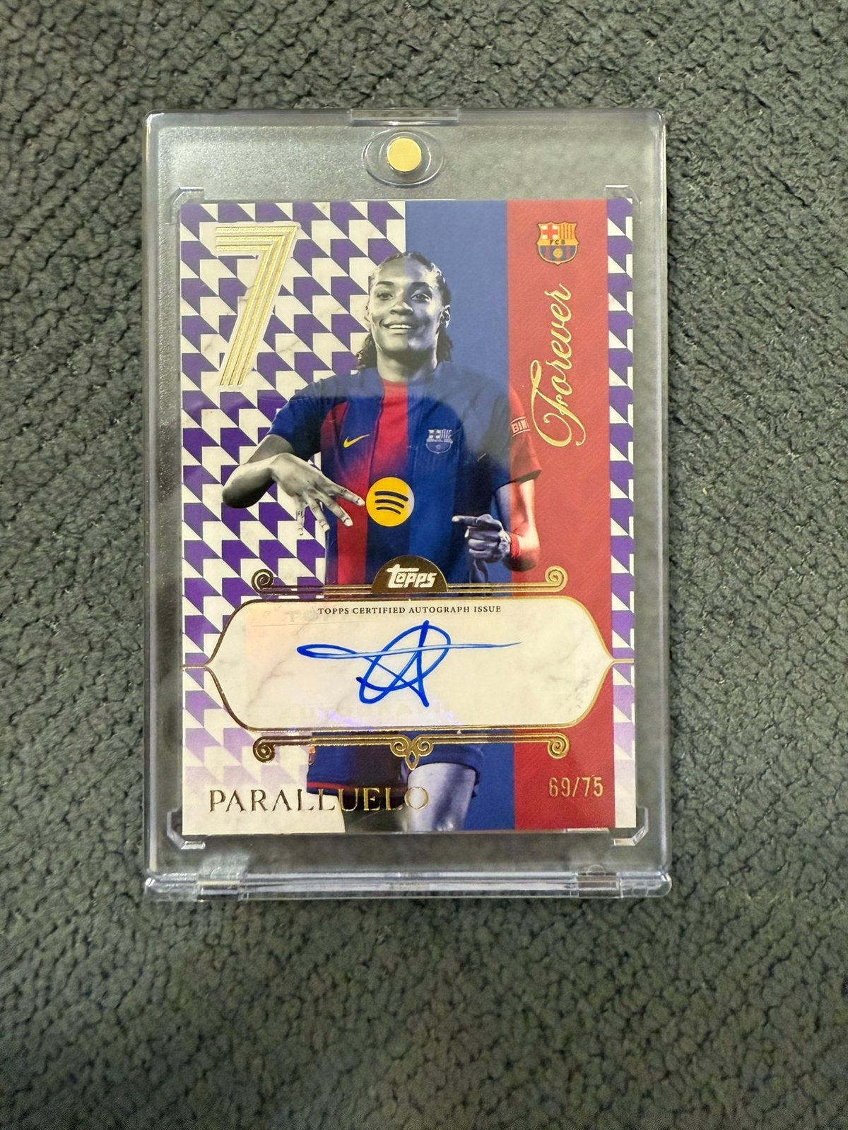 Paralluelo | Autograph | 69/75 | TOPPS | Barcelona Forever, Ophalen of Verzenden, Nieuw