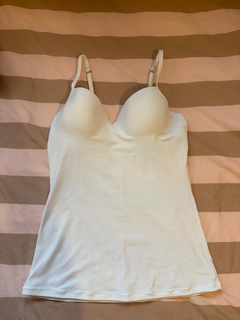 Bh topje van Hanro, model Allure Padded Bra Top, maat 75B, Kleding | Dames, Hanro, Ophalen of Verzenden, Wit, BH