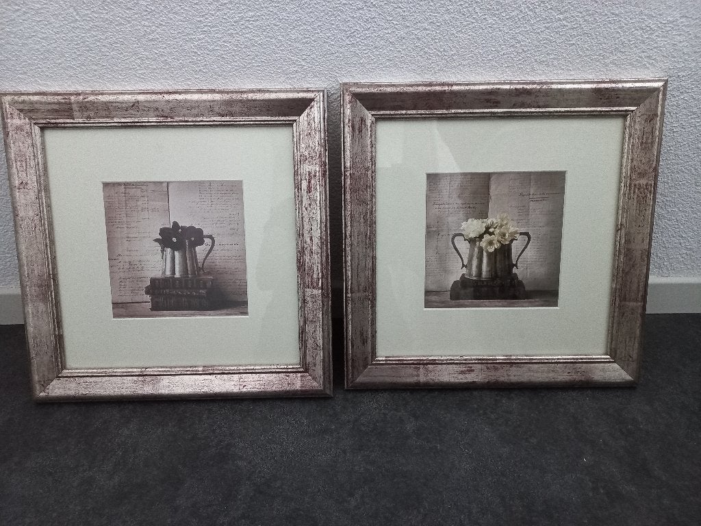 schilderijen, Antiek en Kunst, Ophalen, Vintage, Ingelijst, Stilleven