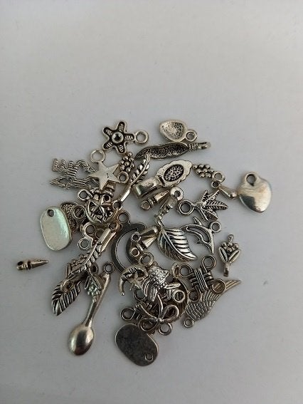 Partij bedeltjes zilverkleurig 01, Ophalen of Verzenden, Nieuw, Bedel