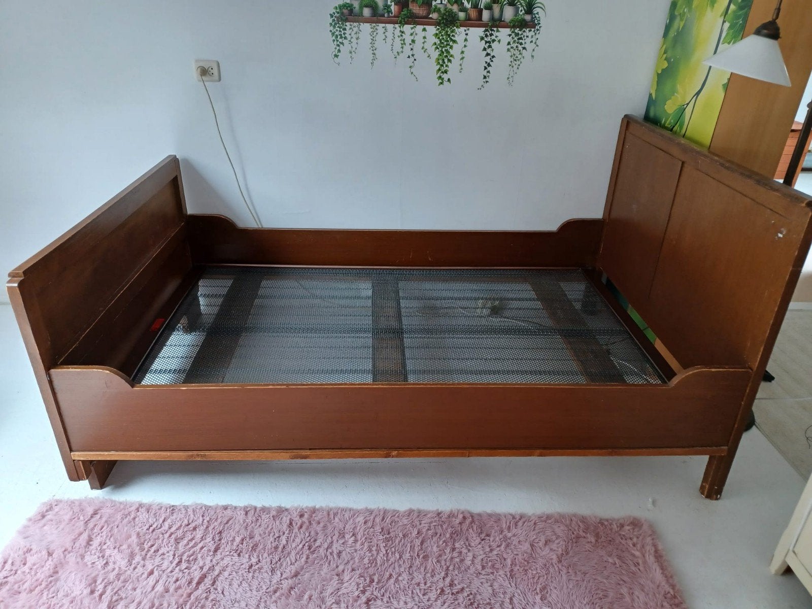 1940 Twijfelaar / bed, Ophalen, 190 cm of minder, Zo goed als nieuw, Twijfelaar
