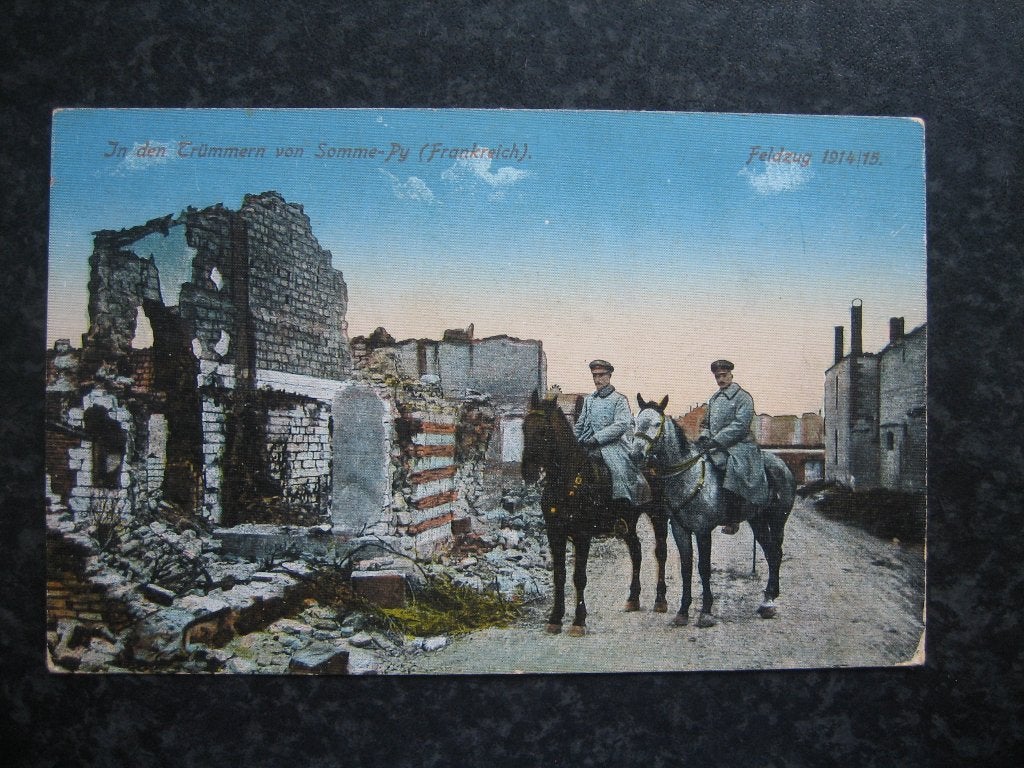 WW1 Feldpost Somme-Py Frankrijk 1917, Verzamelen, Ophalen of Verzenden, Voor 1920, Frankrijk