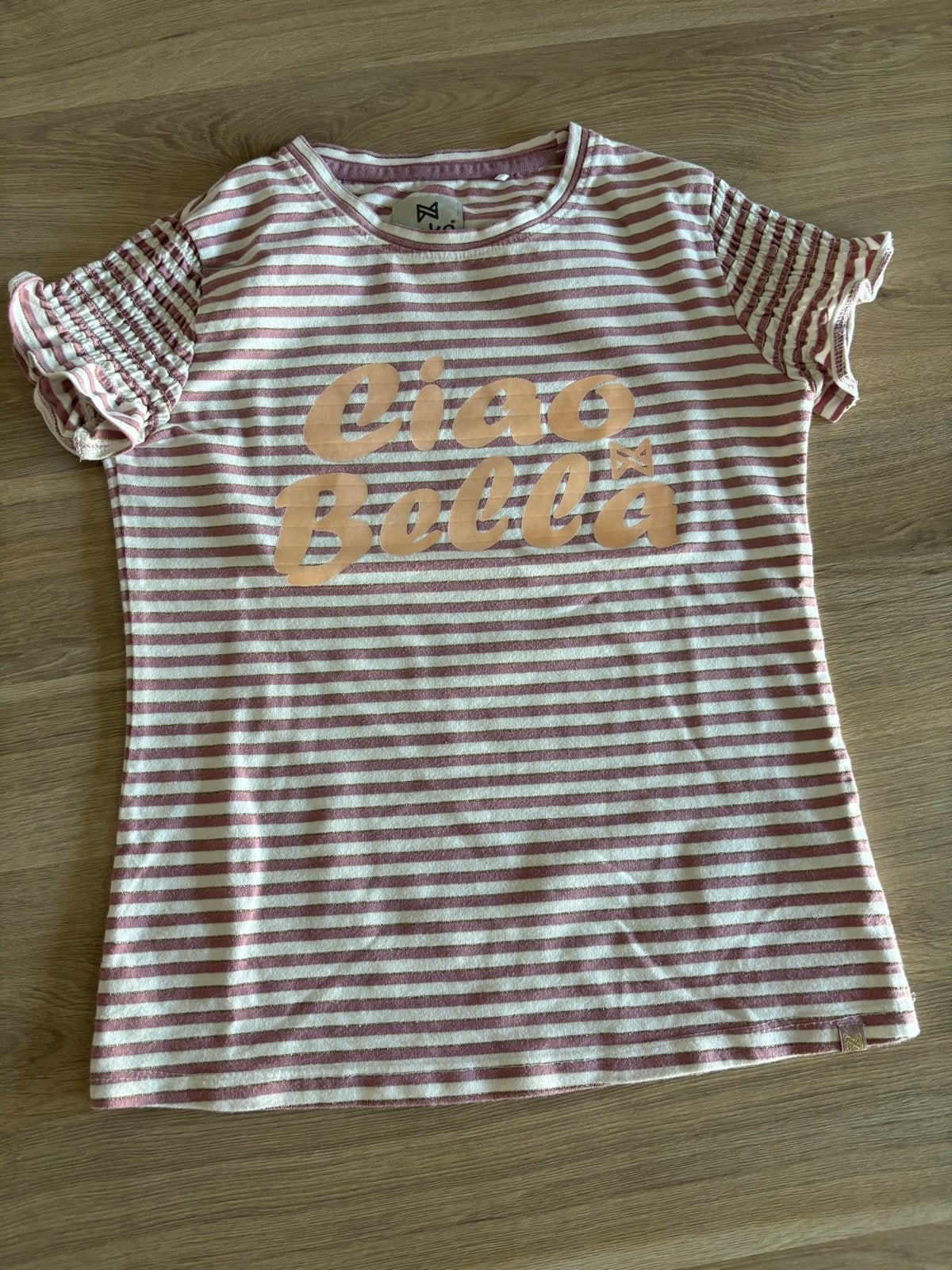 Koko Noko T-shirt Ciao Bella - Maat 134/9 jaar, Ophalen of Verzenden, Gebruikt, Meisje, Shirt of Longsleeve