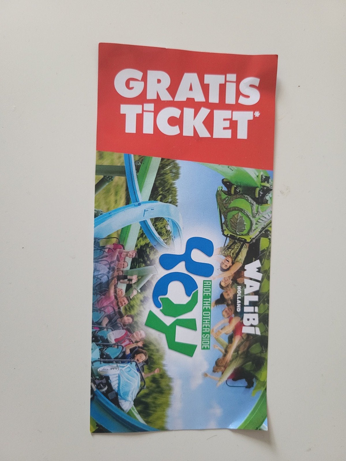 Gratis walibi ticket*, Drie personen of meer, Kortingsbon, Pretpark