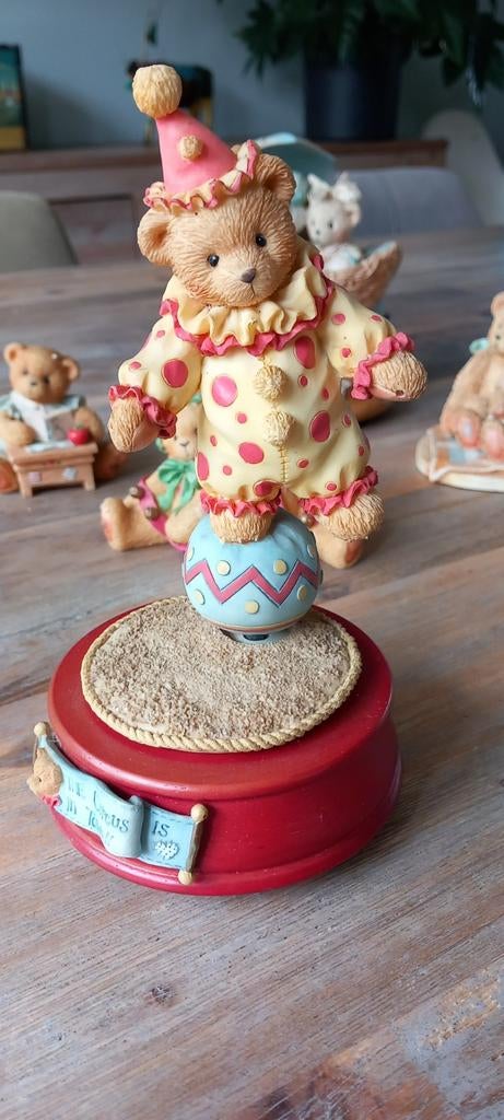 Priscilla Hillman Muziekdoos Beer Clown Enesco 1995, Ophalen, Gebruikt