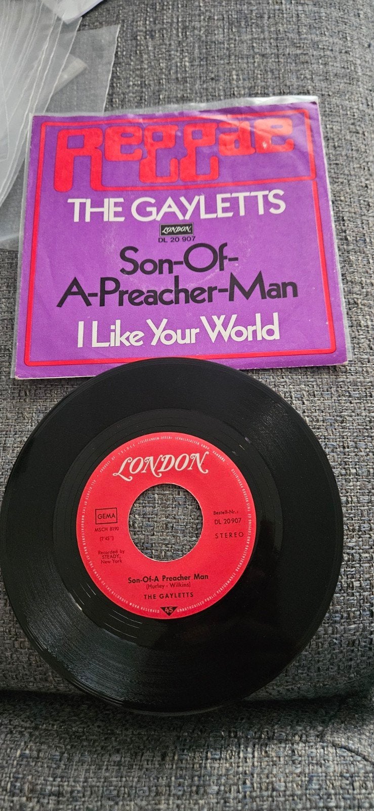 Reggae the Gayletts-Son of a preacherman 1970 Zeldzaam, Gebruikt, 7 inch, Fotohoes, Ophalen of Verzenden
