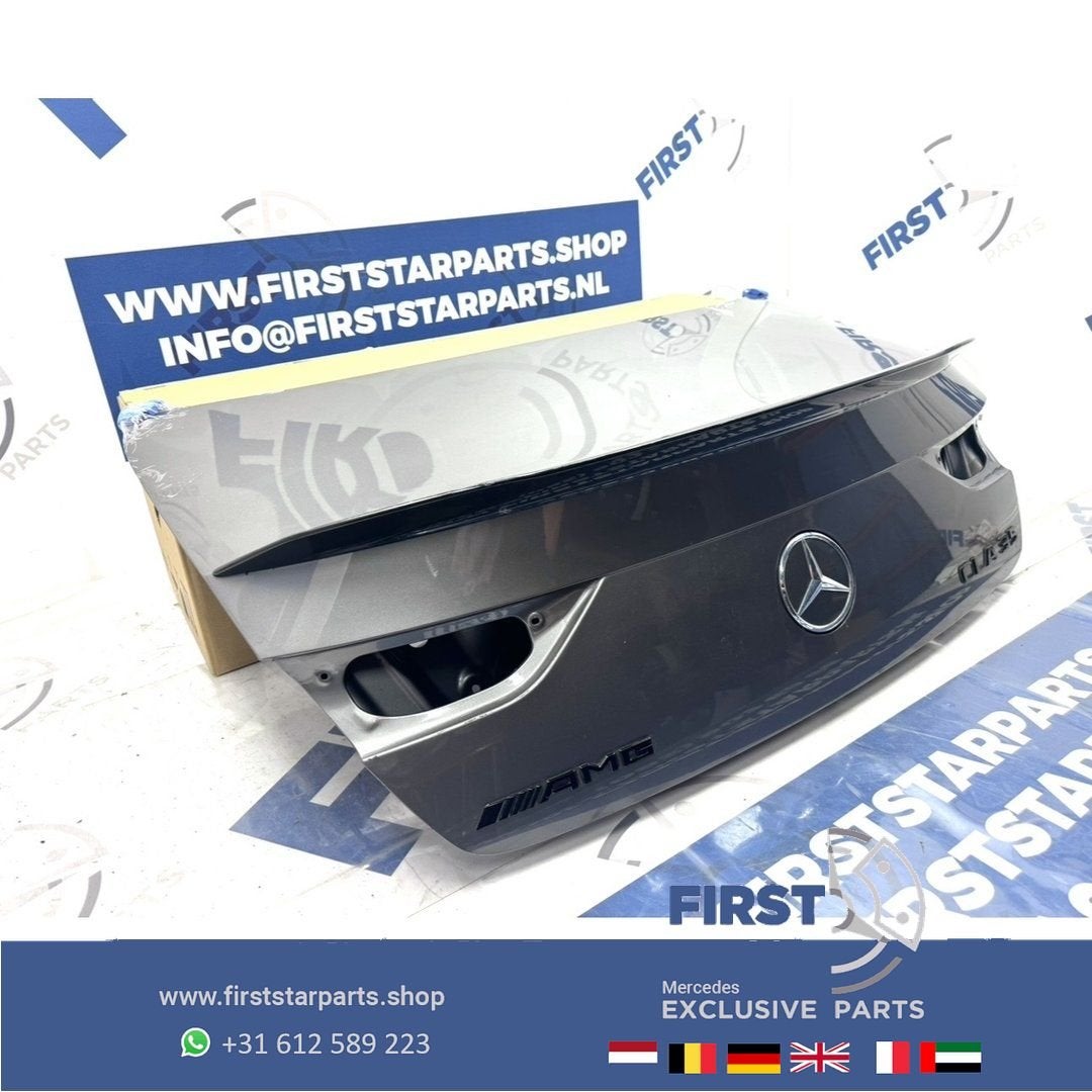 W118 CLA ACHTERKLEP CLA35 AMG ZWART WIT GRIJS KOFFERKLEP ORI, Auto-onderdelen, Interieur en Bekleding, Gebruikt, -, Ophalen of Verzenden