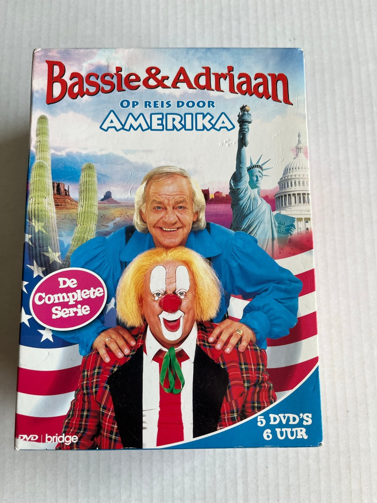 Bassie & Adriaan Op Reis Door Amerika - Complete Serie DVD, Gebruikt, Alle leeftijden, Tv-serie, Familie