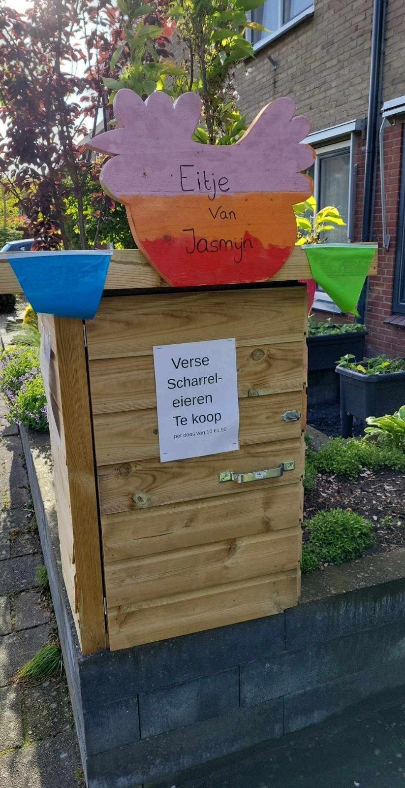 Verse scharreleieren direct van de boerderij, Ophalen