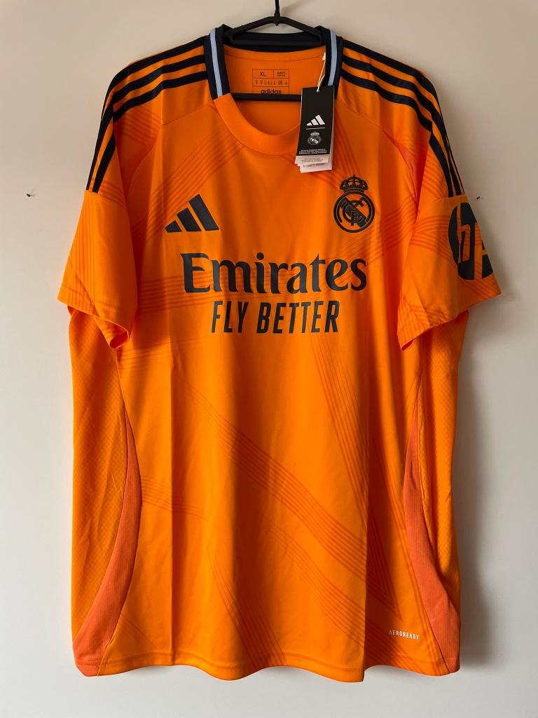 Real Madrid Adidas Voetbalshirt Maat XL Nieuw 24/25 Away, Kleding | Heren, Sportkleding, Oranje, Ophalen of Verzenden, Adidas