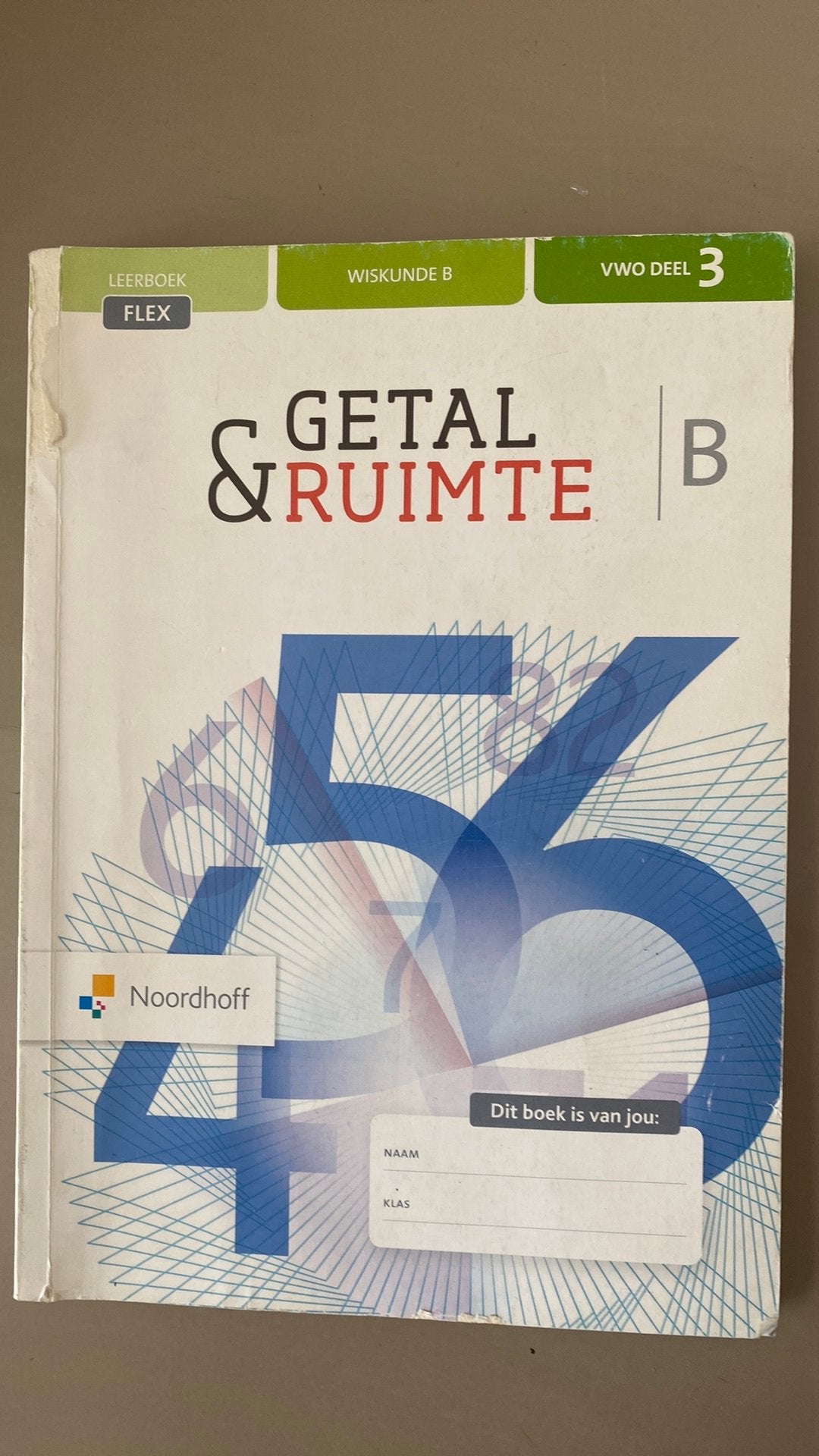 Getal & Ruimte VWO deel 3 twaalfde editie, Ophalen of Verzenden, Gelezen, VWO, Wiskunde B