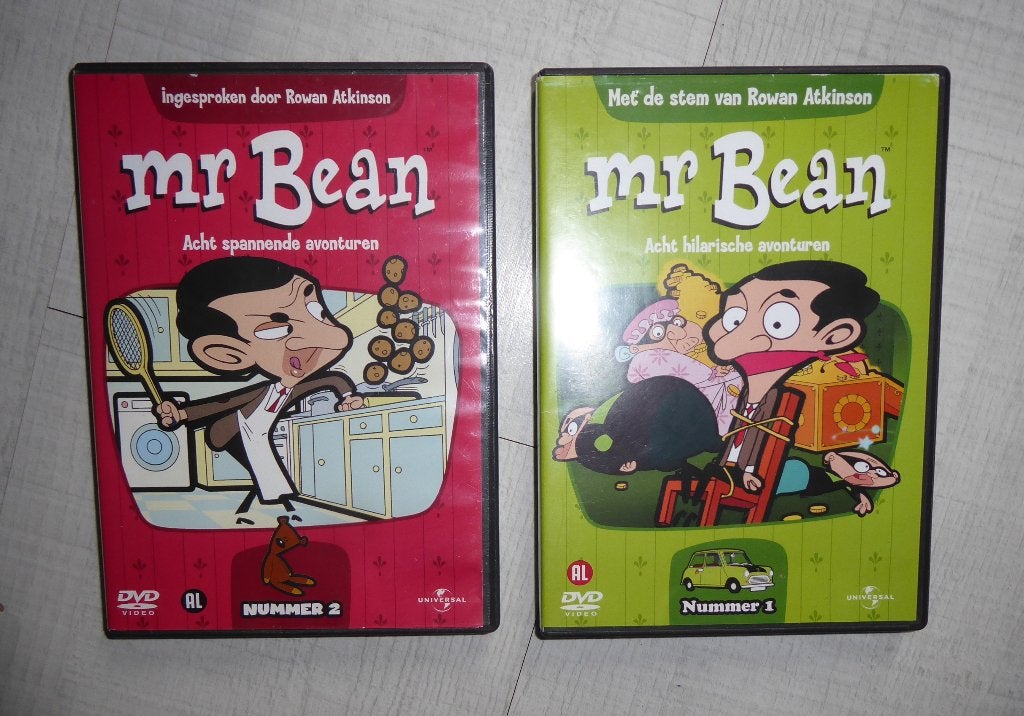 DVD Mr. Bean animatie, deel 1 en 2, Engels, Alle leeftijden, Ophalen of Verzenden, Actiekomedie