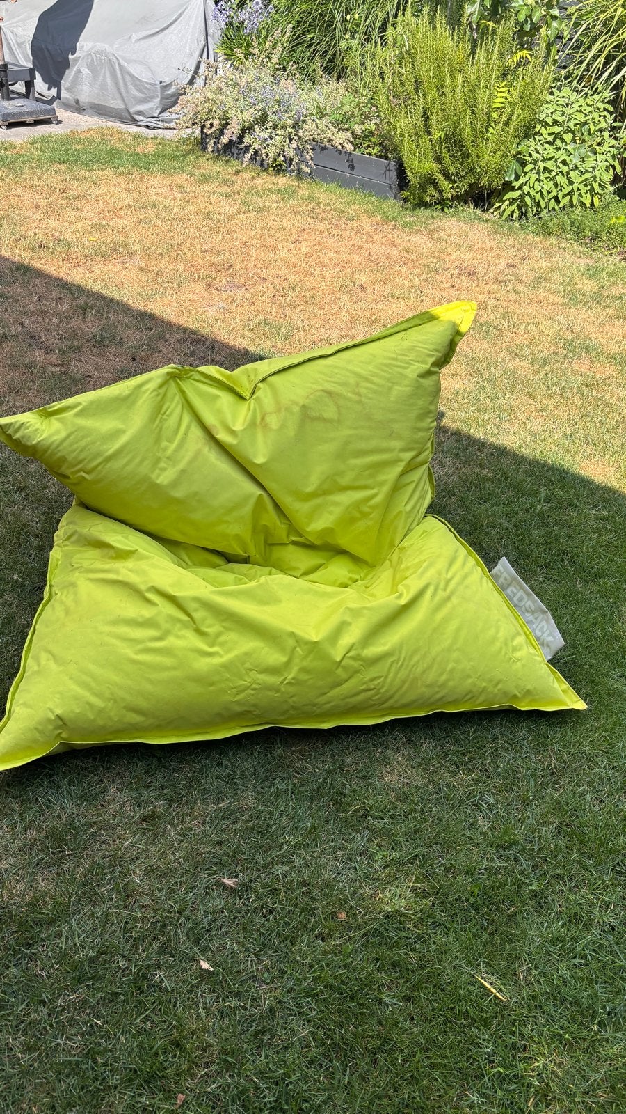 Fredsack zitzak - Heerlijk loungen binnen en buiten, Ophalen, Gebruikt, Groen, Zitzak