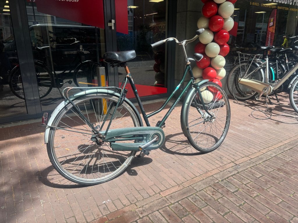 Fietshokje Raaks: Batavia scoop damesfiets 1S, Gebruikt, 49 tot 53 cm, Schijfrem, Niet ingevuld