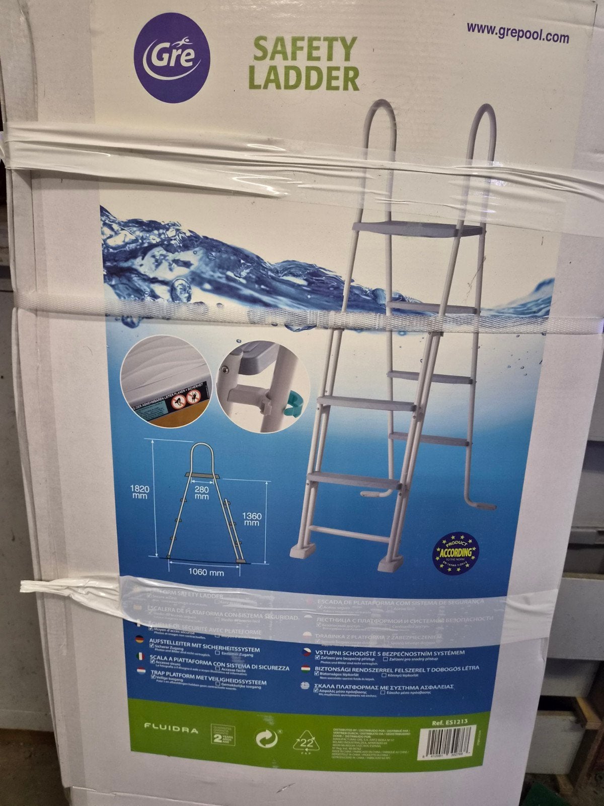 Gre Zwembadtrap met Veiligheidssysteem - Nieuw in doos, Tuin en Terras, Ophalen, Nieuw, Ladder