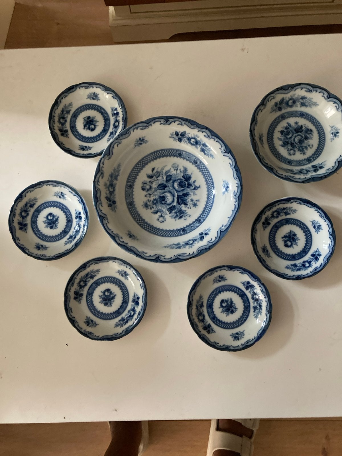Schaaltjes Blue Roses, Ophalen of Verzenden