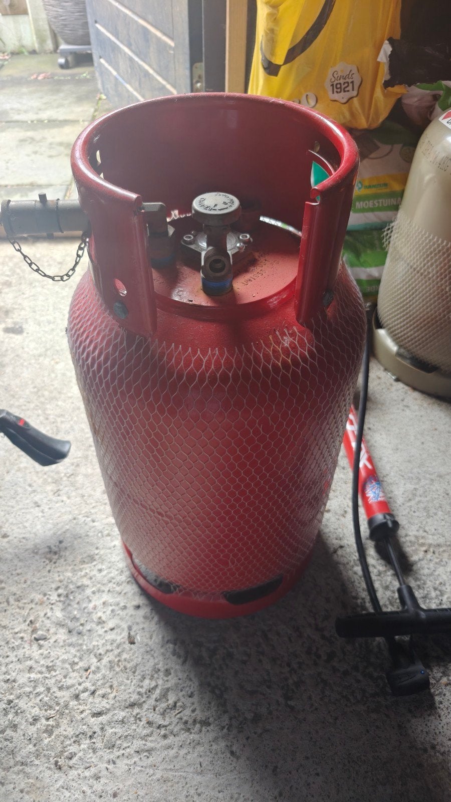 LPG gasfles 27 liter met vulnippel - geldig tot 2031, Ophalen, Zo goed als nieuw