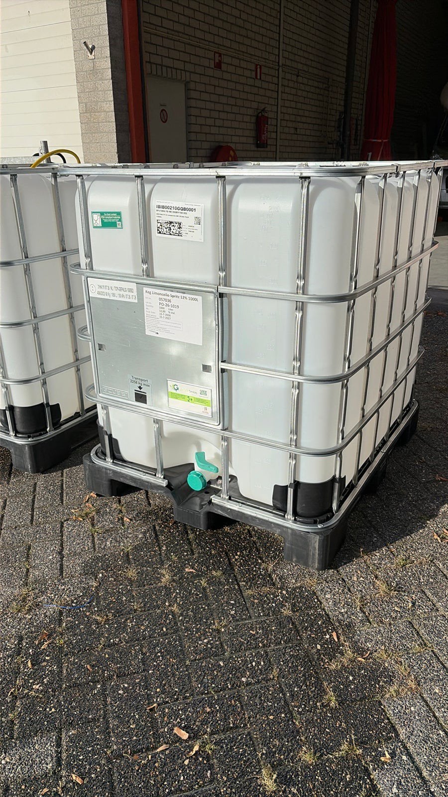 Z.g.a.n 2 x IBC Kunststof Onderstel 1000L supernet uit food, Ophalen, Kunststof, Met kraantje, 150 liter of meer
