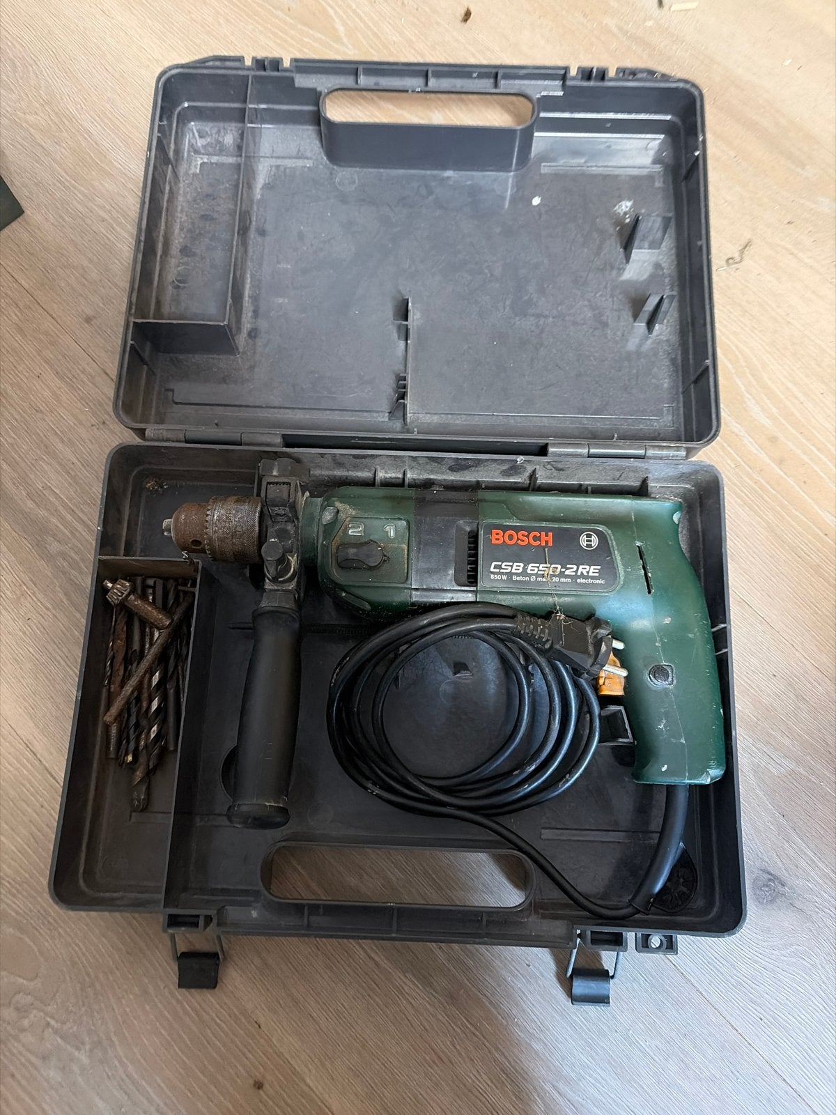 Bosch CSB 650-2 RE Boormachine - Gebruikt, Boormachine, Variabele snelheid, Ophalen of Verzenden, Gebruikt