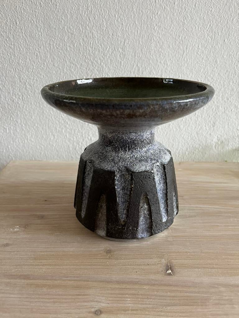 Vintage vaas / kaarsenstander, Huis en Inrichting, Steen, Overige kleuren, Ophalen of Verzenden, Zo goed als nieuw