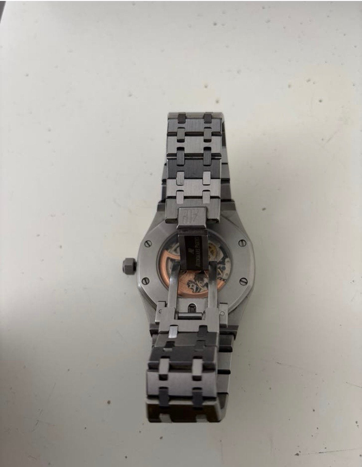 Audemars Piguet, Sieraden, Tassen en Uiterlijk, Staal, Polshorloge, Zo goed als nieuw, Zilver