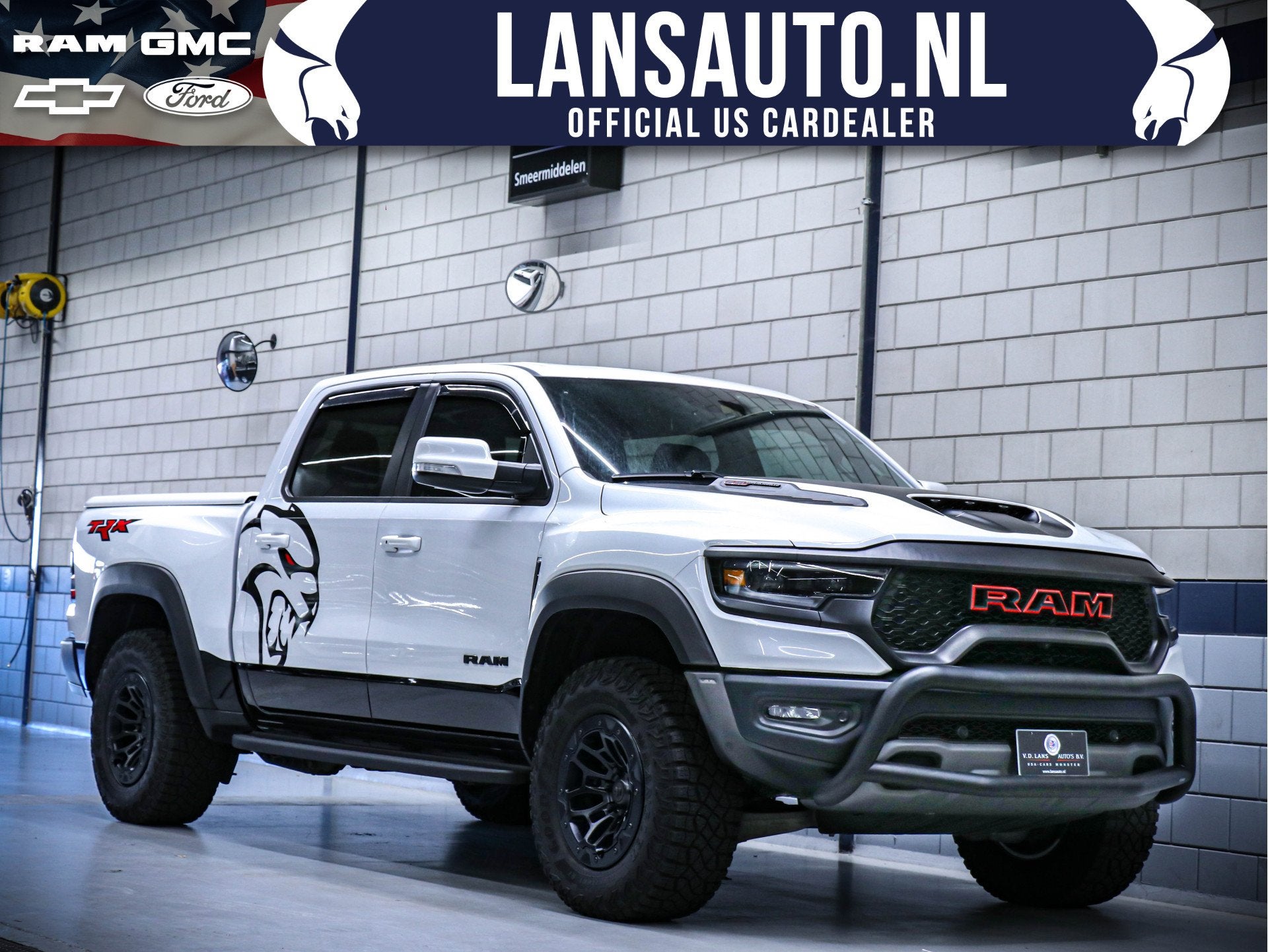 Dodge Ram 1500 TRX | 6.2L V8 Supercharged | 4x4 Crew Cab | C, Auto's, Dodge, Automaat, Gebruikt, Wit, Vierwielaandrijving