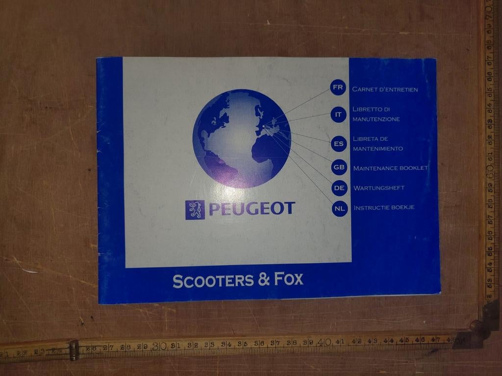 Handleiding Peugeot Scooters & Fox, Ophalen of Verzenden, Gebruikt