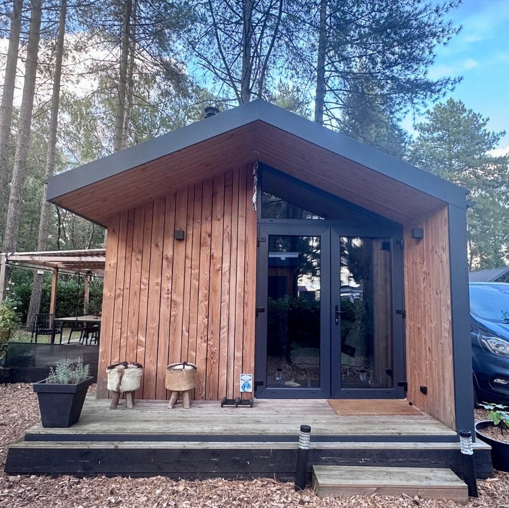 Lodge te koop op park Tulderheyde, In bos, Open haard, Recreatiepark, 1 slaapkamer