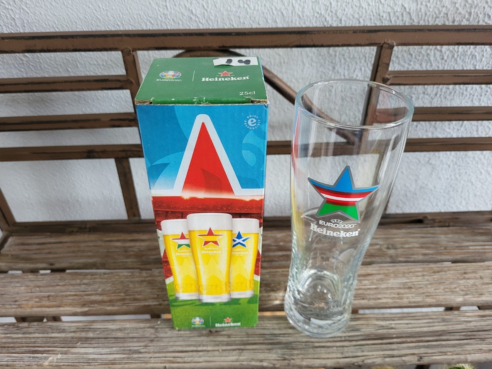Heineken EURO 2020 Bierglas - Azerbaijan 25cl, Verzamelen, Glas en Borrelglaasjes, Nieuw, Bierglas, Ophalen