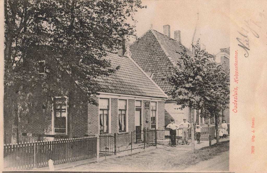 Oudesluis Hulppostkantoor B3429, Ophalen, Voor 1920, Gelopen, Noord-Holland