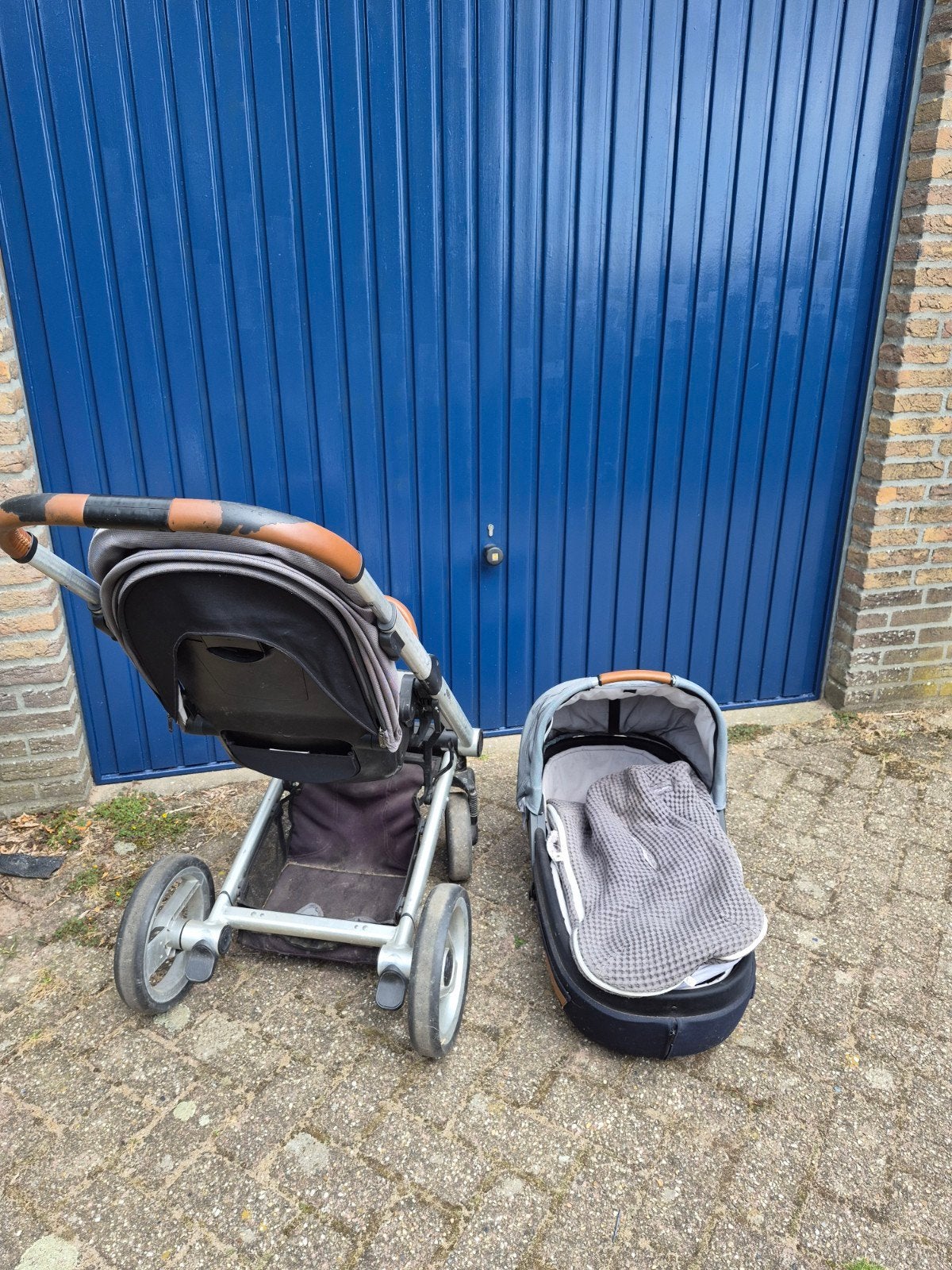Mutsy Igo Combi kinderwagen met reiswieg l, Ophalen, Gebruikt, Combiwagen, Met reiswieg