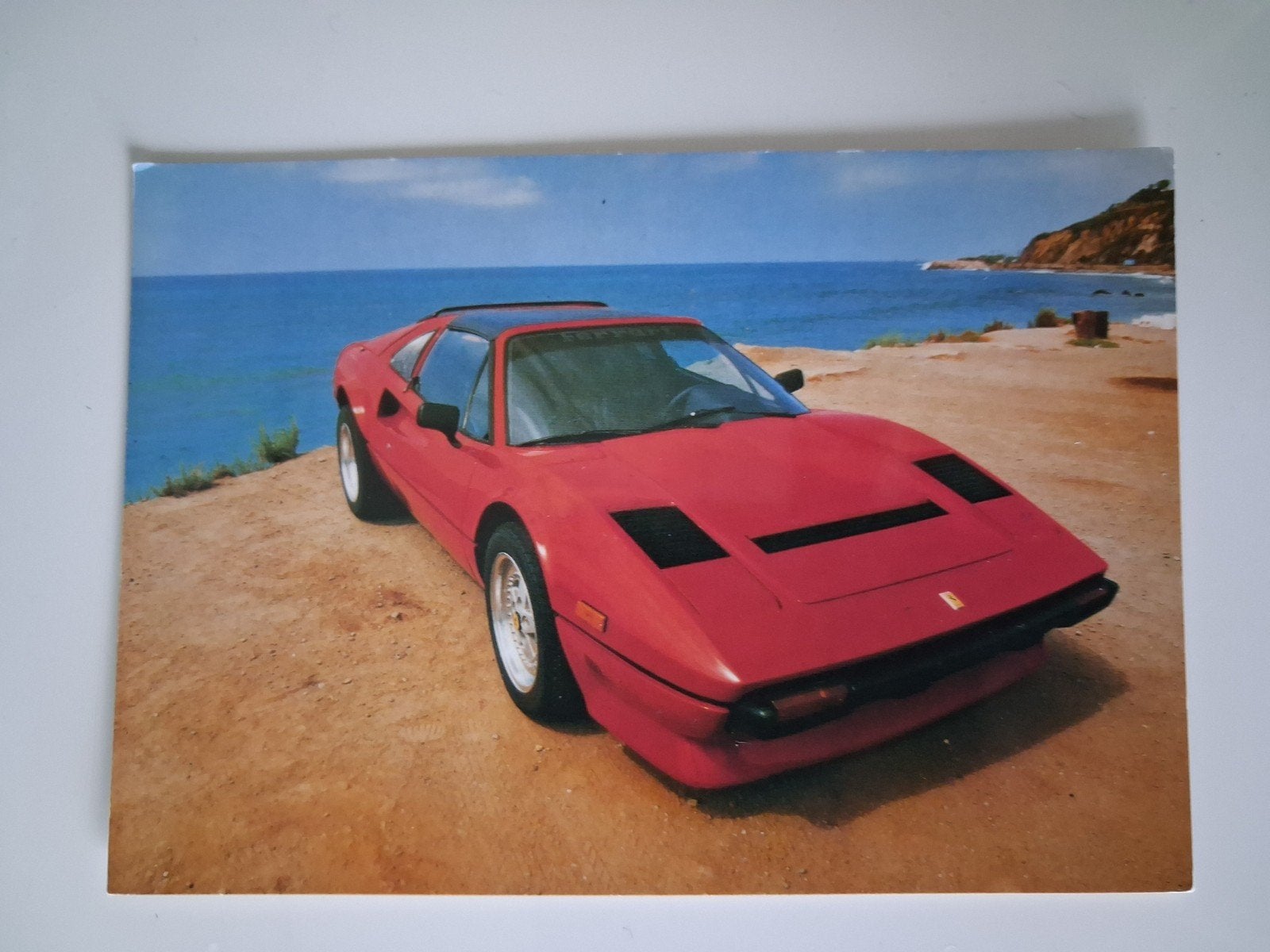 ansichtkaart Ferrari 288 GTO 1985, Ophalen of Verzenden, 1980 tot heden, Ongelopen, Voertuig