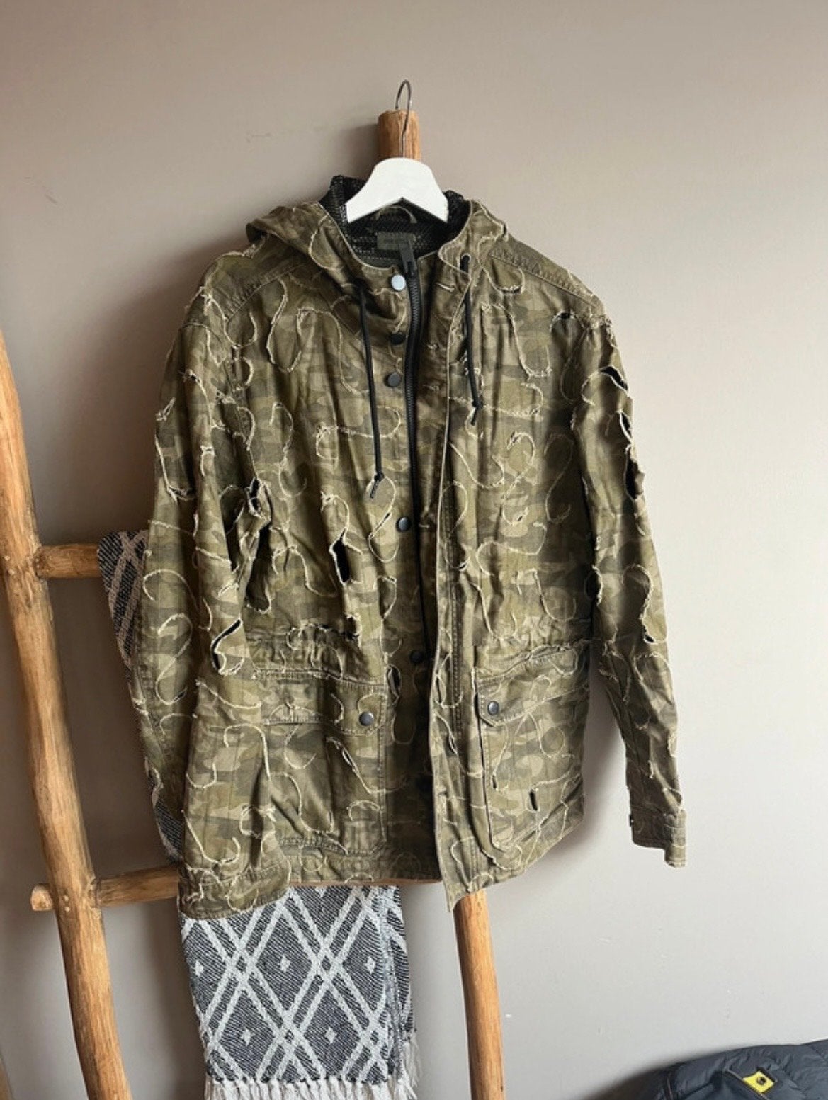 Diesel Camouflage Jas met Mesh Voering - Maat CL, Ophalen of Verzenden, Gedragen, Maat 52/54 (L), Groen